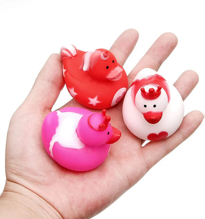 18 Mini Valentine's Day Rubber Ducks