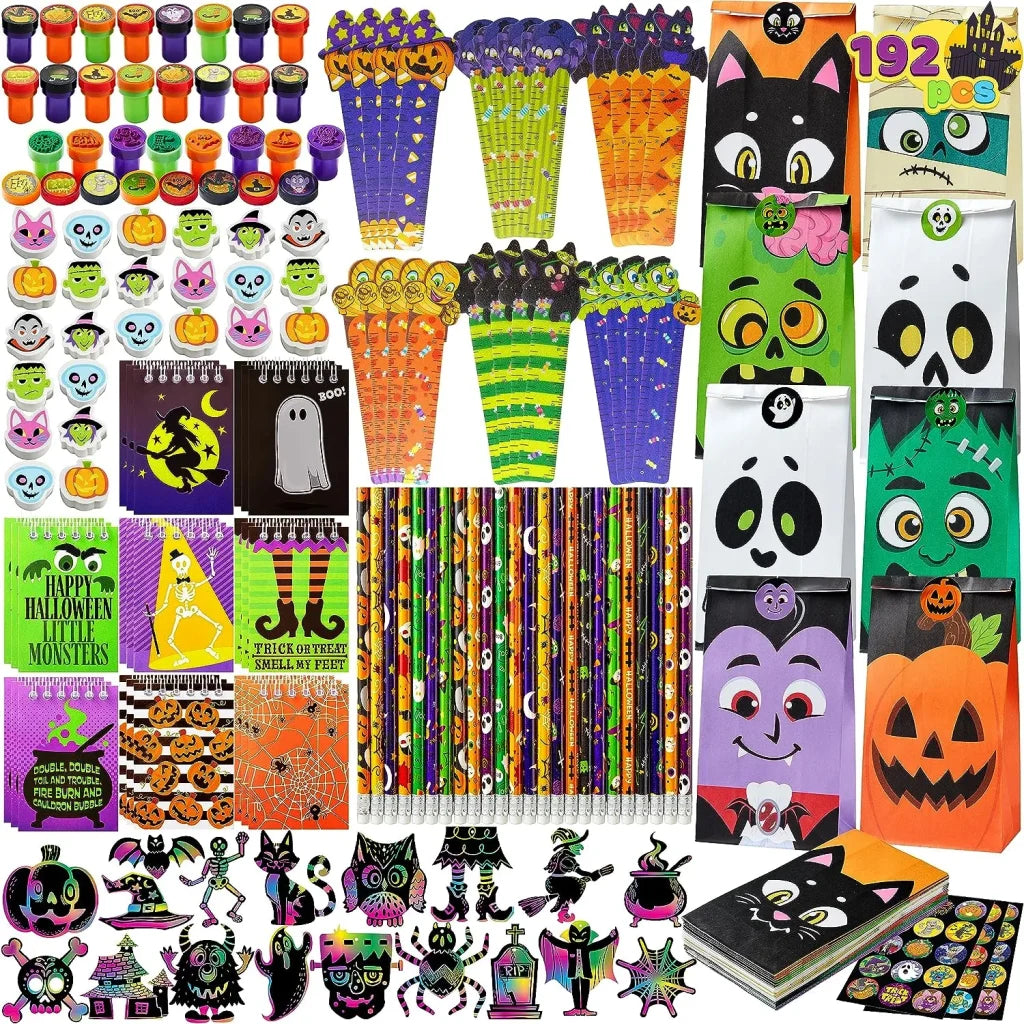 192-Piece Halloween Stationery Set