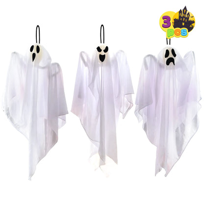 27.5" Halloween Hanging Ghost Decoration for Outdoor Use