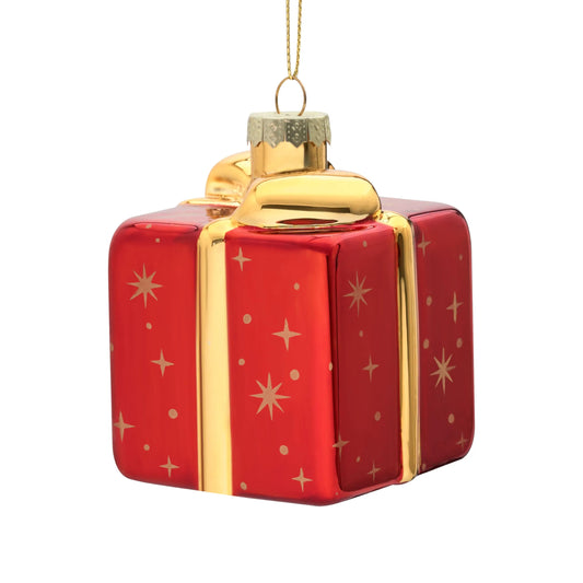 Christmas Mini Glass Ornament Gift Box