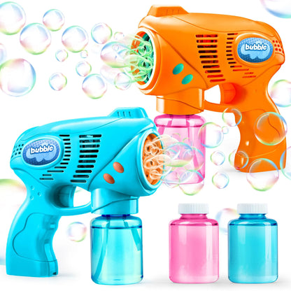 2-Pack Bubble Gun with Solution