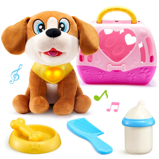 Puppy Play Toy with Carrier & Accessories for Toddlers