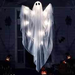 47-Inch Halloween Hanging Light-Up Ghost