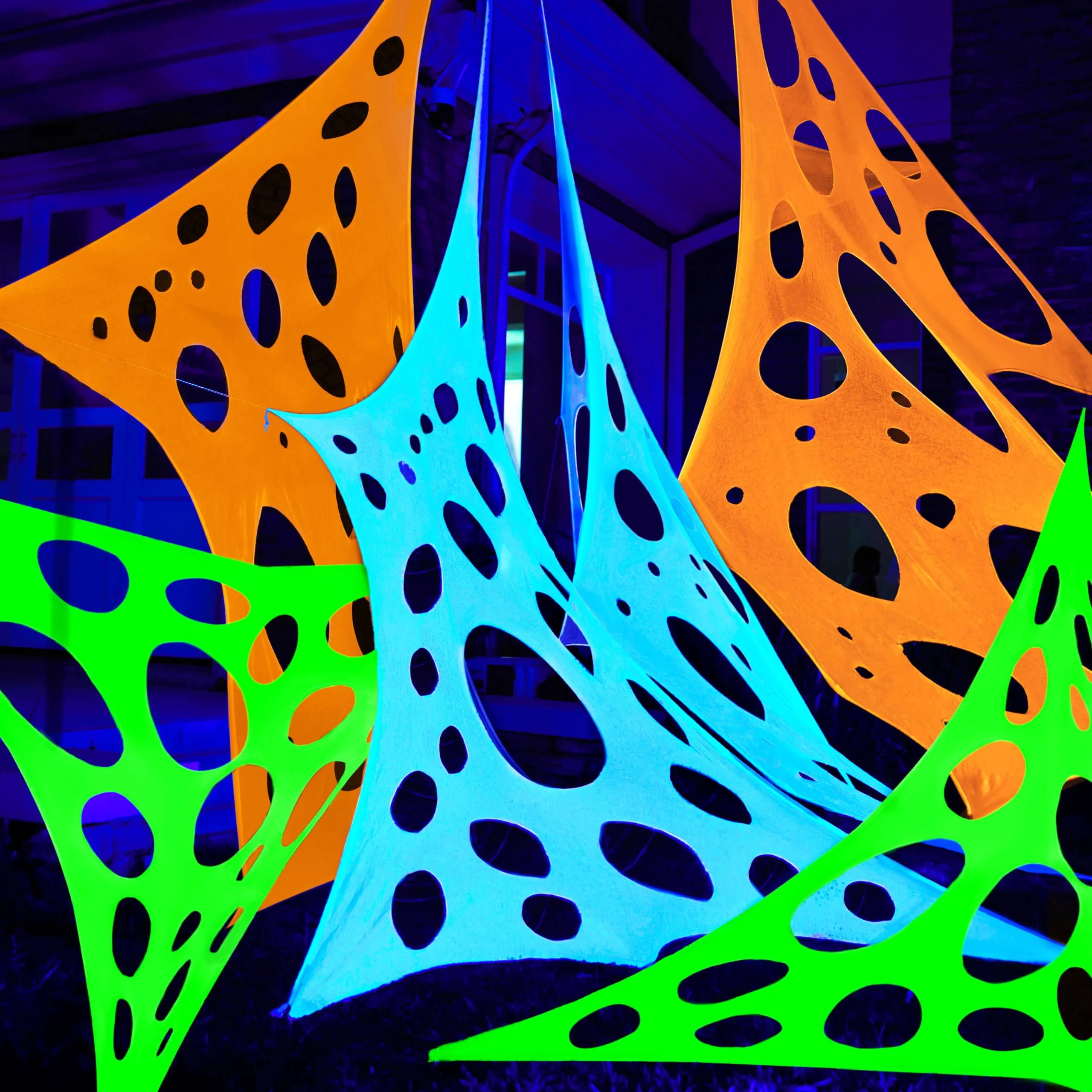 1000 sq ft Halloween Spider Web Decoration for Outdoor Use