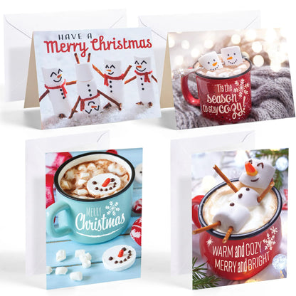 12 Christmas Greeting Cards with Envelopes