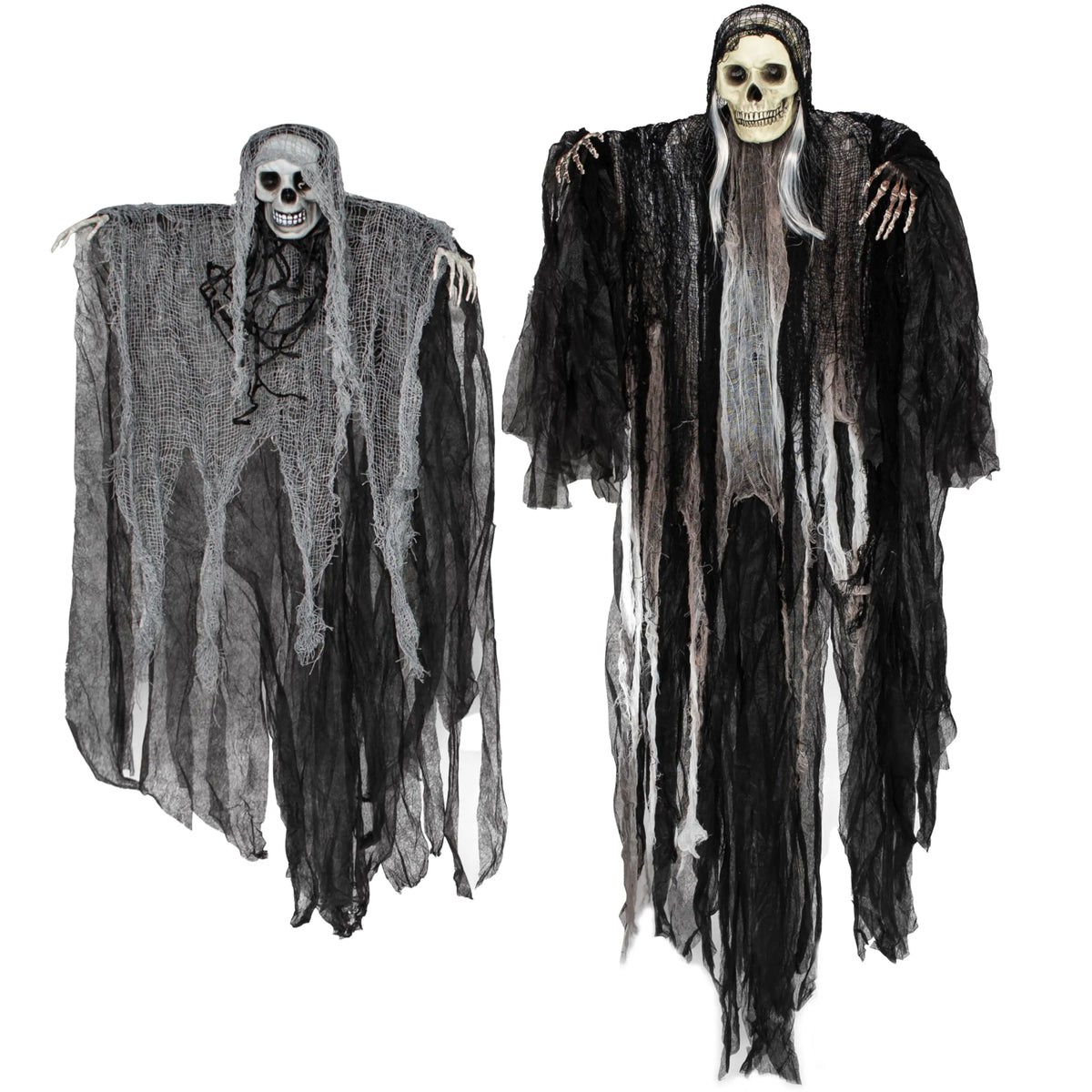 2 Pack Halloween Hanging Grim Reaper Outdoor Decorations