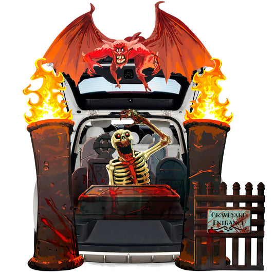 Halloween Cemetery Trunk-or-Treat Car Decoration Kit