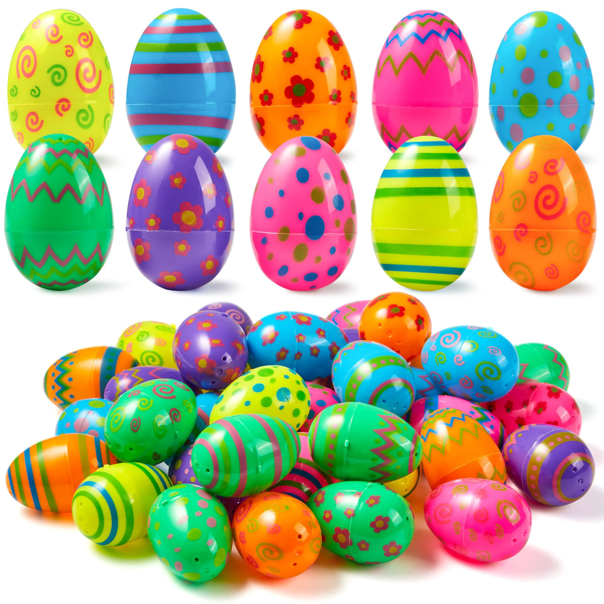 24 Pack 2.3-Inch Printed Eggs