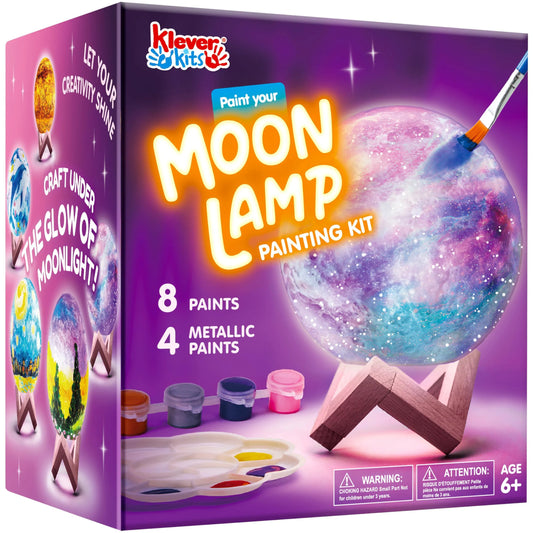 DIY 3D Moon Night Light - Galaxy Lamp Arts and Crafts Kit