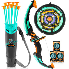 Kids LED Light Up Bow and Arrow Set - Aqua Blue