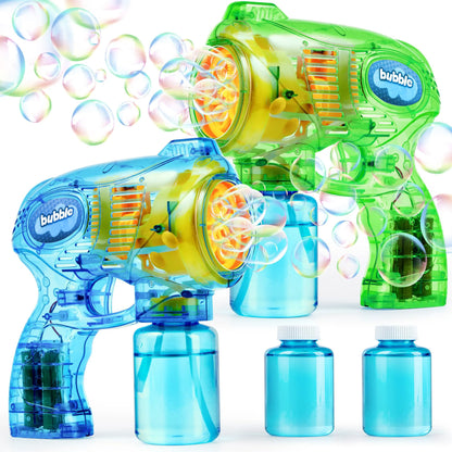 2 Bubble Guns in Green and Blue