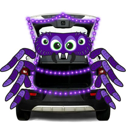 Spider-Themed Halloween Trunk or Treat Car Decorations Kit