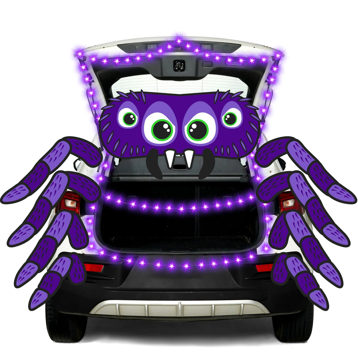 Spider-Themed Halloween Trunk or Treat Car Decorations Kit