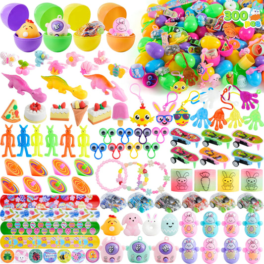 Bulk 300 Filled Easter Eggs with Toys
