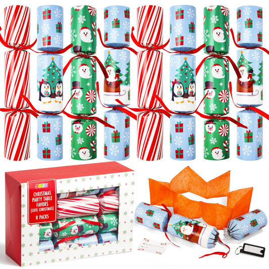 Christmas Party Table Favors - Cute Christmas (8 Pack)