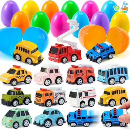 12 Prefilled Easter Eggs with Toys