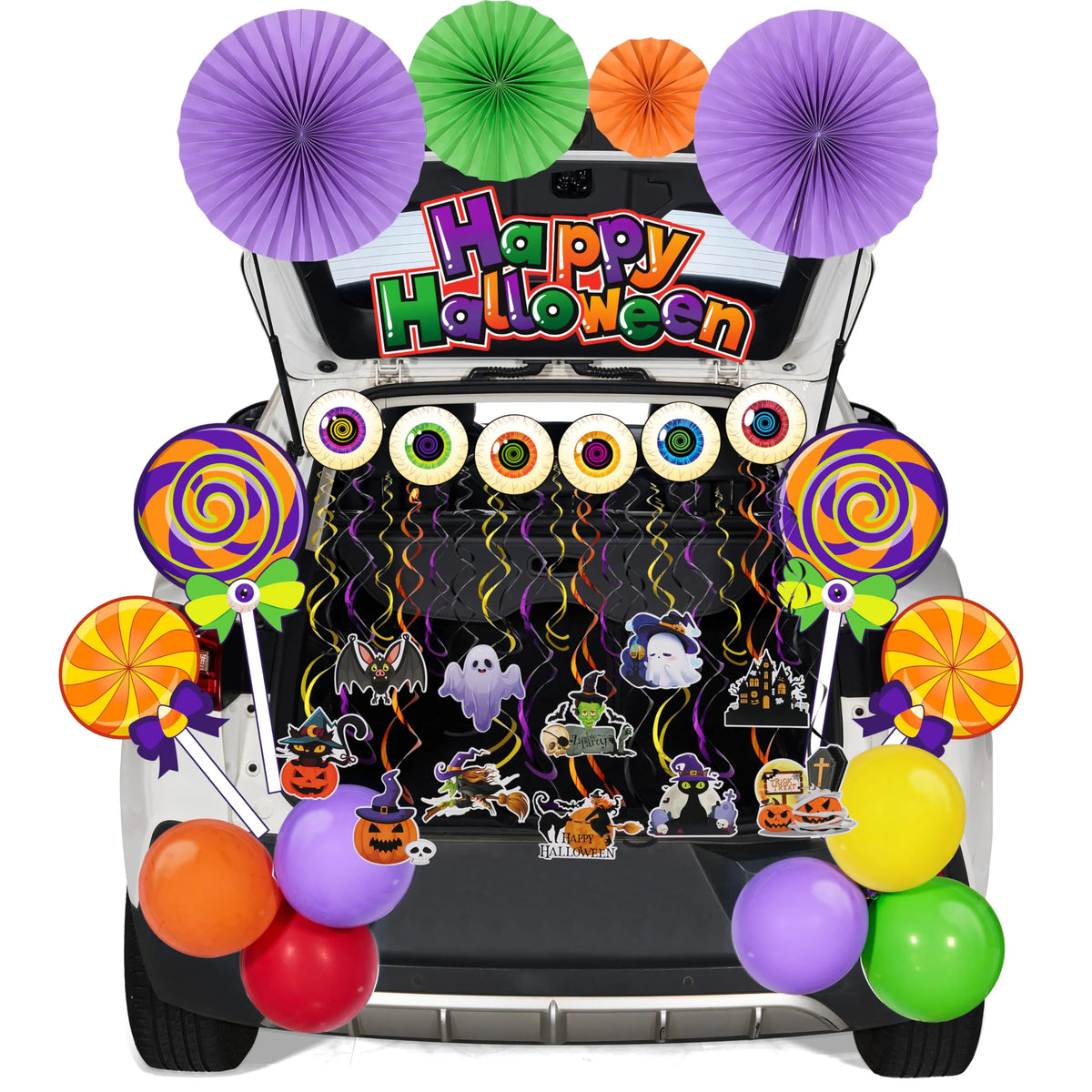 Halloween Lollipops Candy Trunk or Treat Car Stickers Decor