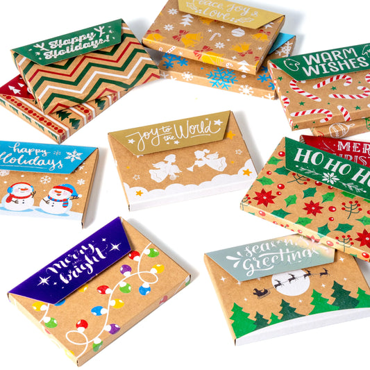 12-Pack Christmas Gift Card Boxes
