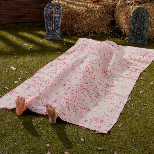 5-Foot Scary Inflatable Body with Covered Feet for Halloween
