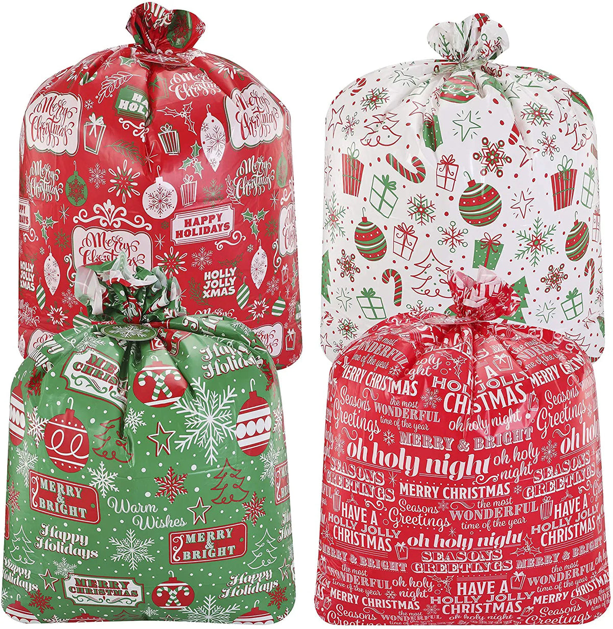Jumbo Christmas Gift Bags (8 Pack)