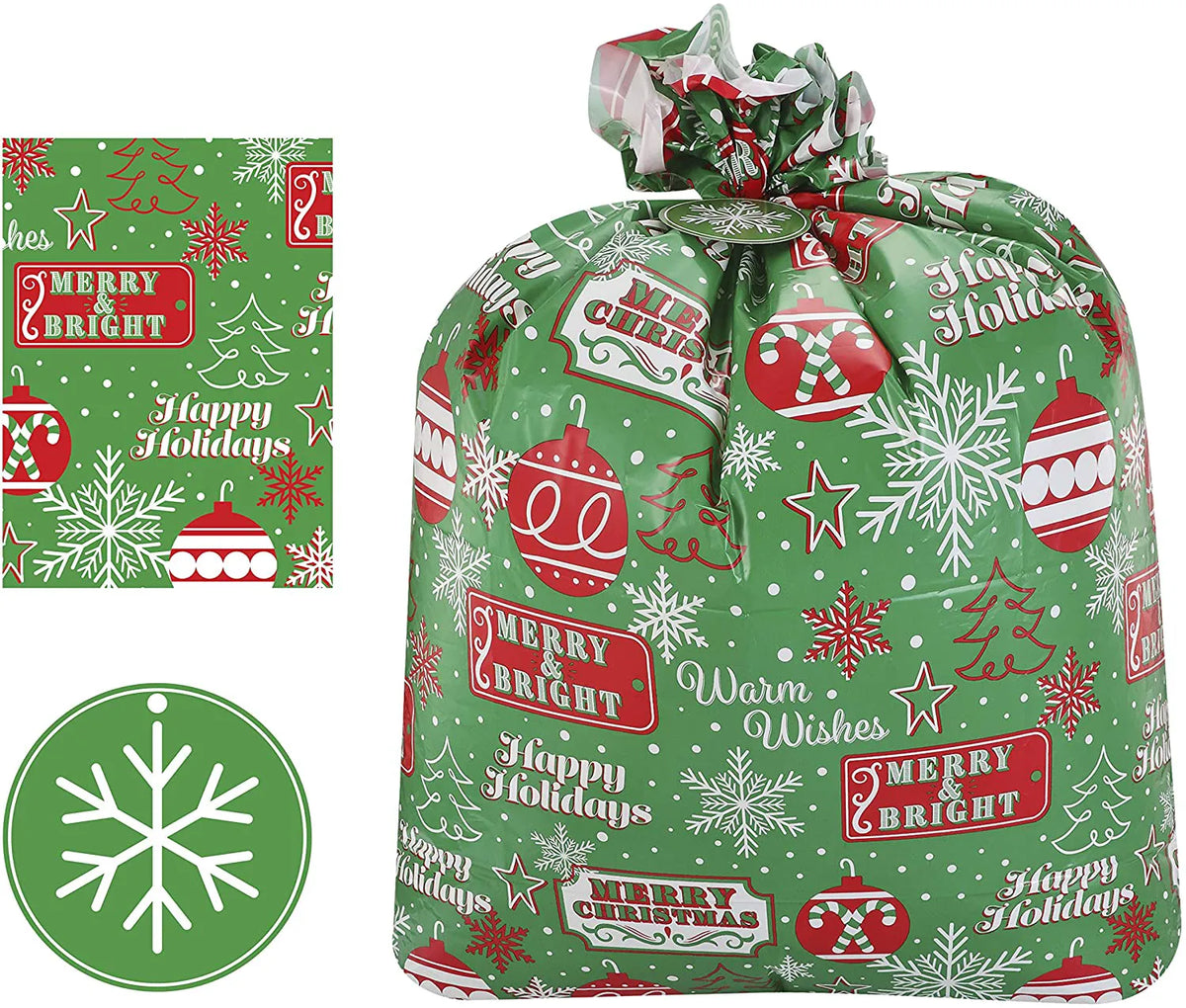 Jumbo Christmas Gift Bags (8 Pack)