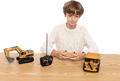 2-in-1 Remote Control Construction Vehicles, 2 Pack