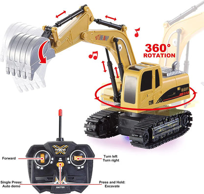 2-in-1 Remote Control Construction Vehicles, 2 Pack
