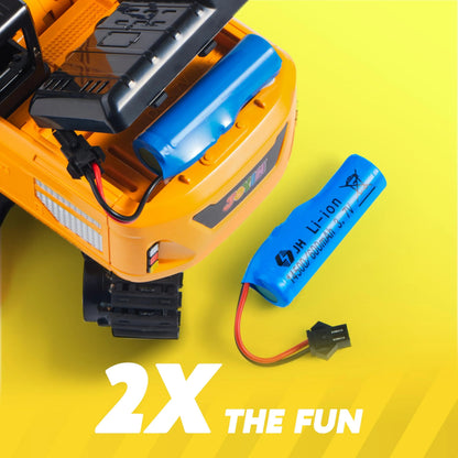 2.4GHz RC Excavator Toy with Lights for Kids Birthday Gift