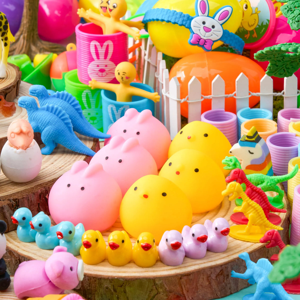 200 Prefilled Easter Eggs with Toys for Easter Hunt & Party Favors