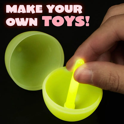200 Prefilled Easter Glow Sticks (2.4in) in Eggs