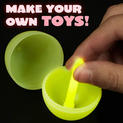 200 Prefilled Easter Glow Sticks (2.4in) in Eggs