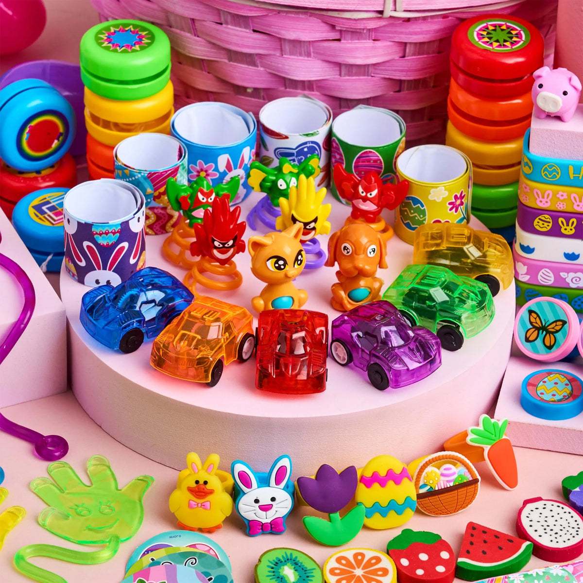 200 Prefilled Easter Eggs with Assorted Toys and Stickers Inside