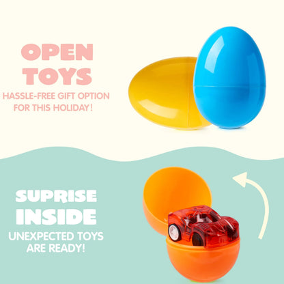 200 Prefilled Easter Eggs with Assorted Toys and Stickers Inside