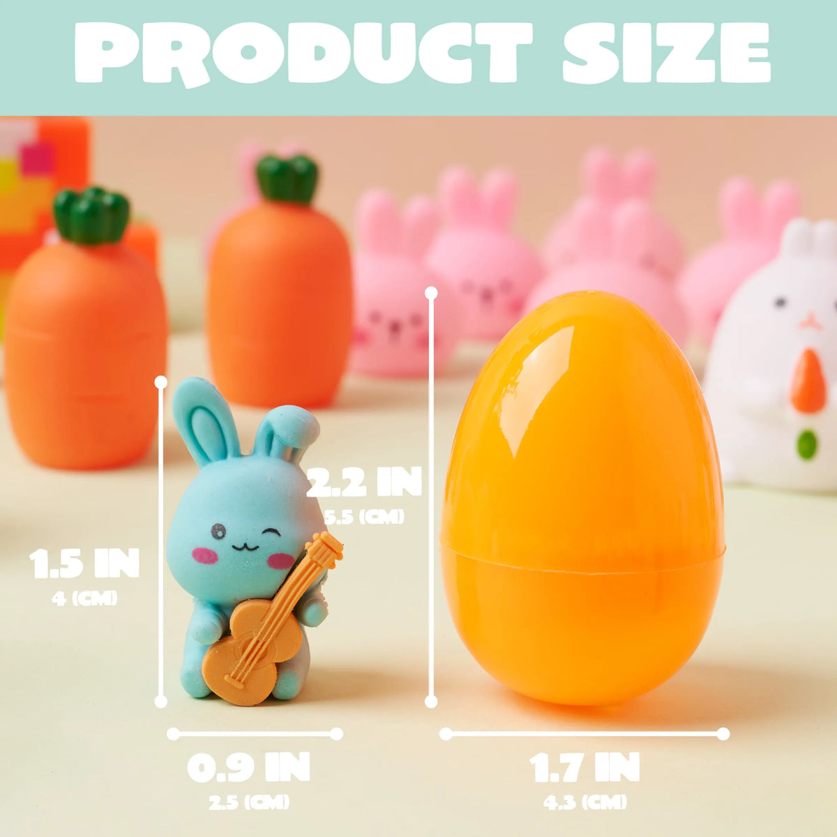 200 Prefilled Easter Eggs with Toys & Stickers, Easter Party Favors for Kids