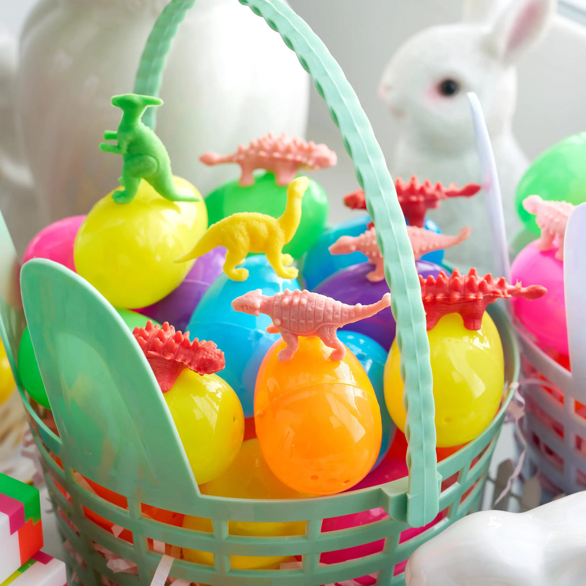 200 Prefilled Easter Eggs with Toys & Stickers, Easter Party Favors for Kids