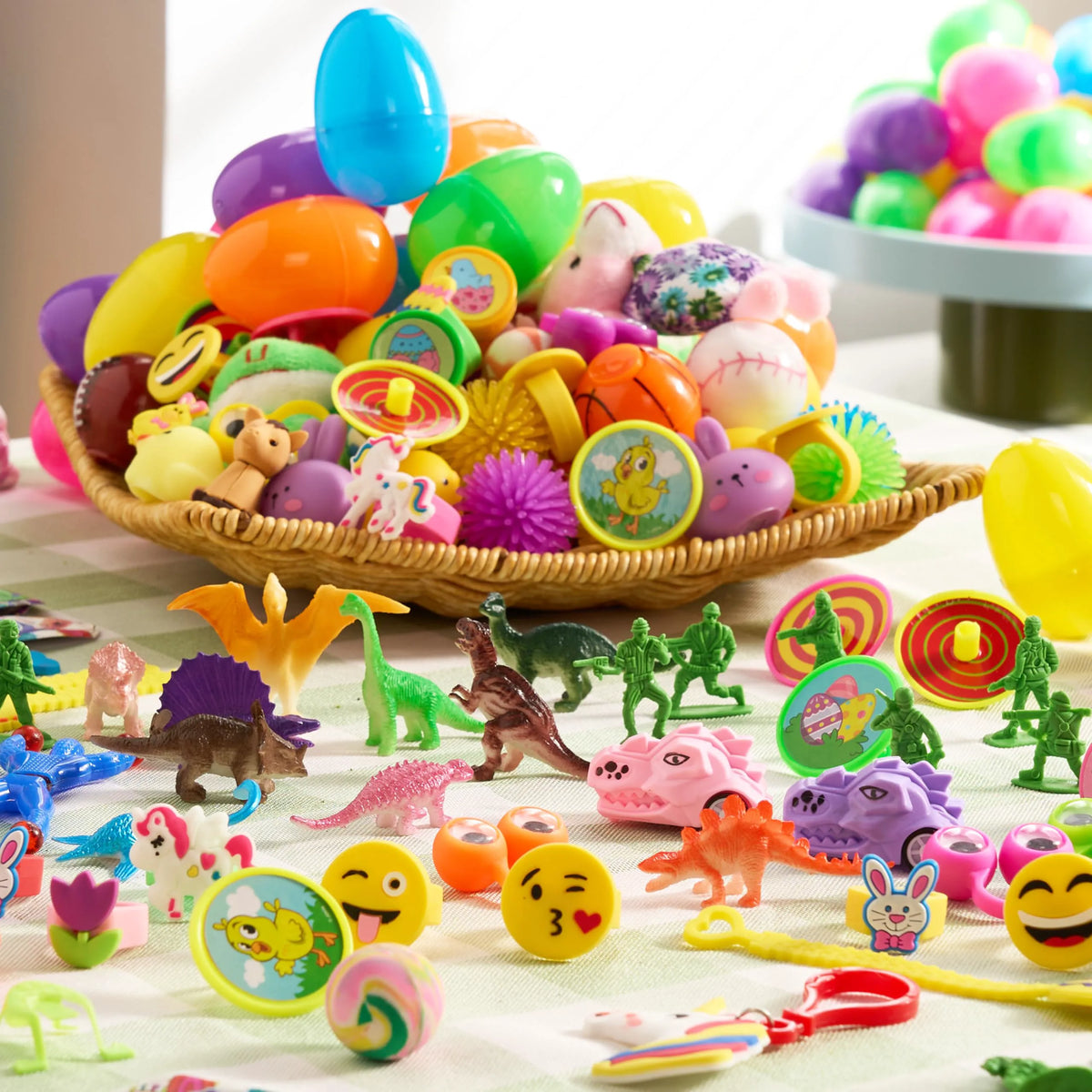 200 Prefilled Easter Eggs with Toys & Stickers, Easter Party Favors for Kids