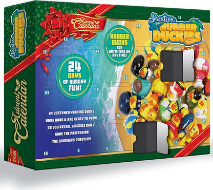 24 Days Advent Calendar with Working Rubber Ducks
