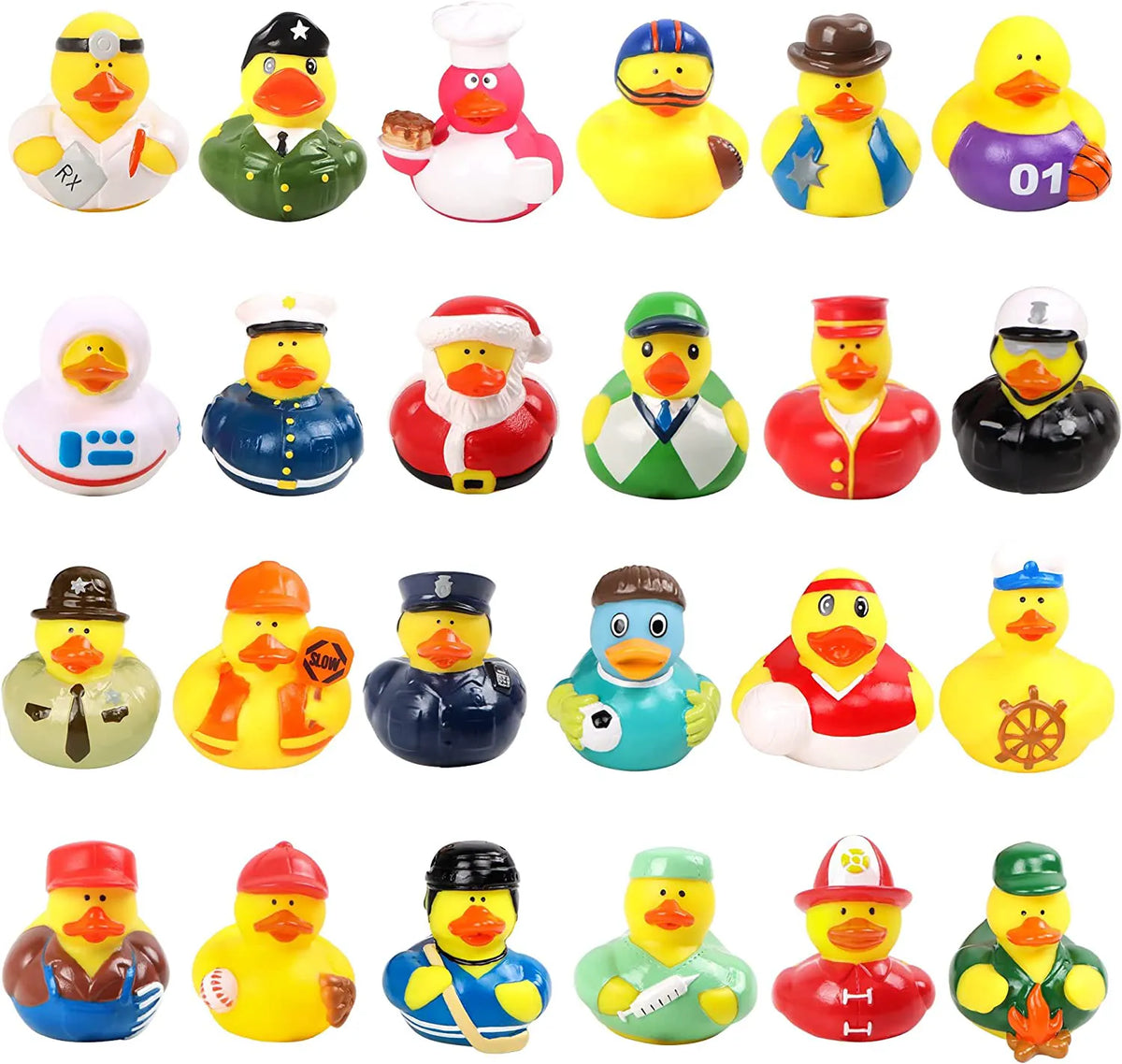 24 Days Advent Calendar with Working Rubber Ducks