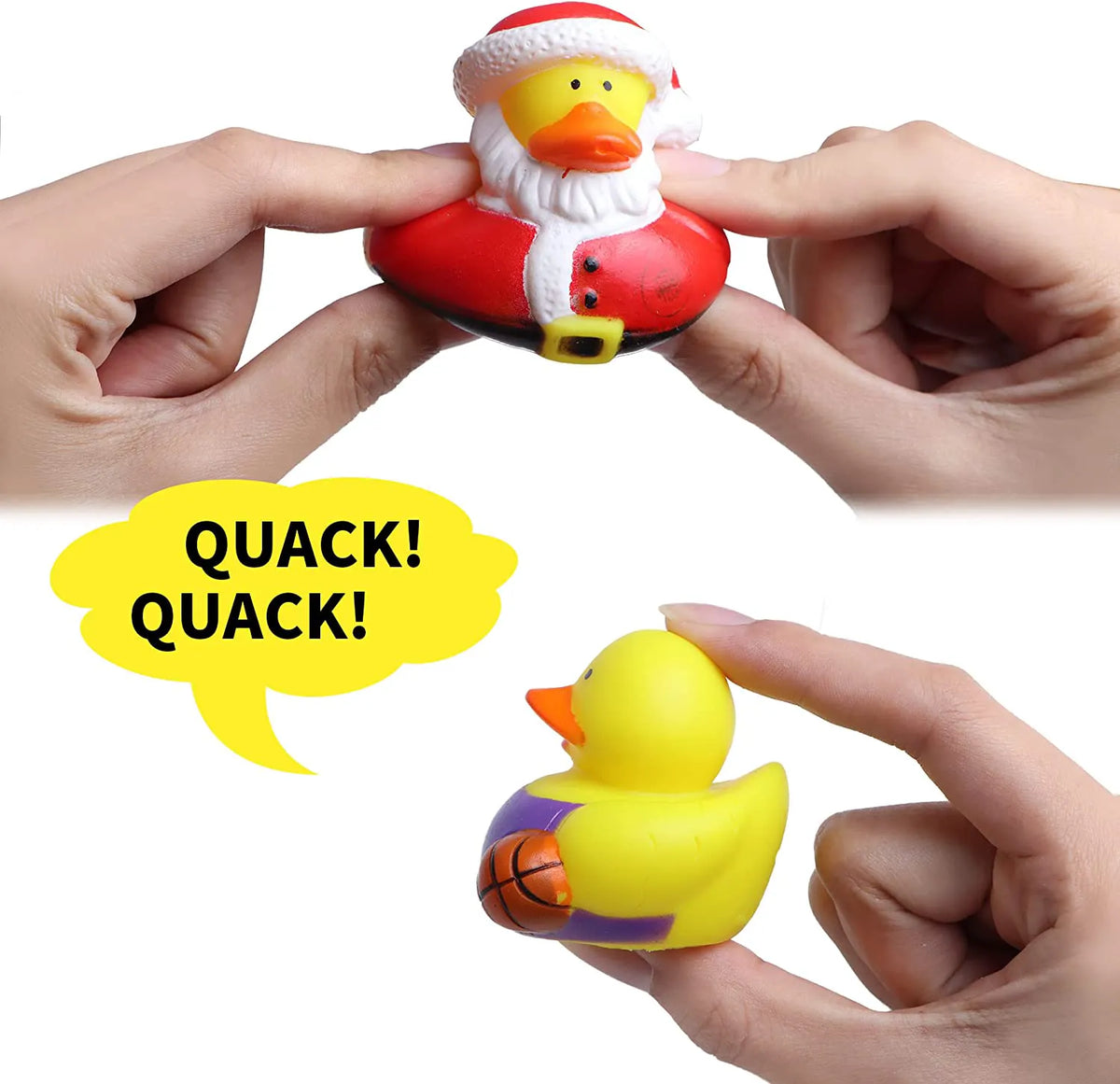 24 Days Advent Calendar with Working Rubber Ducks