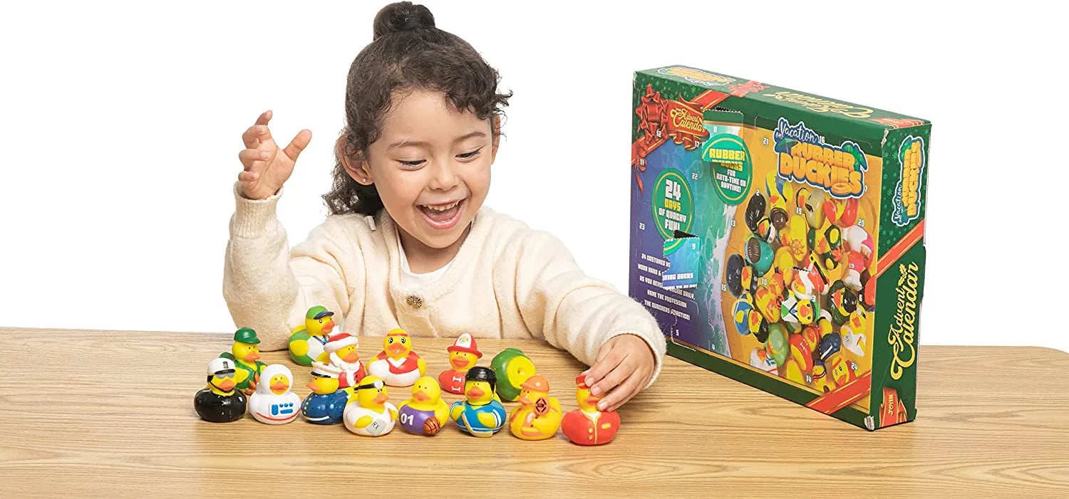 24 Days Advent Calendar with Working Rubber Ducks