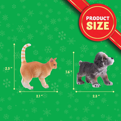 Dog and Cat Advent Calendar Action Playset