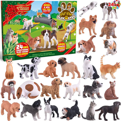 Dog and Cat Advent Calendar Action Playset