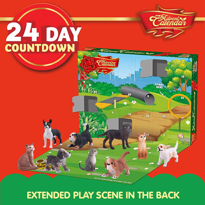 Dog and Cat Advent Calendar Action Playset