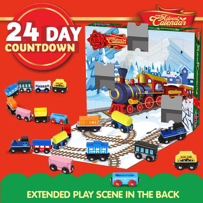 Wooden Train Advent Calendar