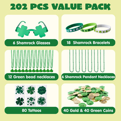 202-Piece St. Patrick's Day Party Favor Set