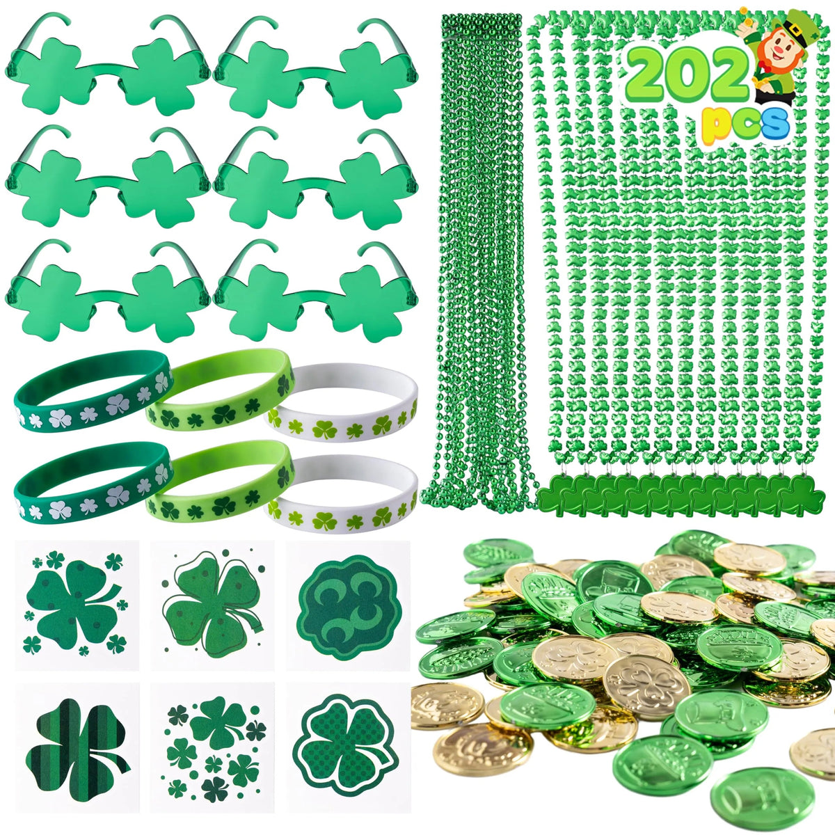 202-Piece St. Patrick's Day Party Favor Set