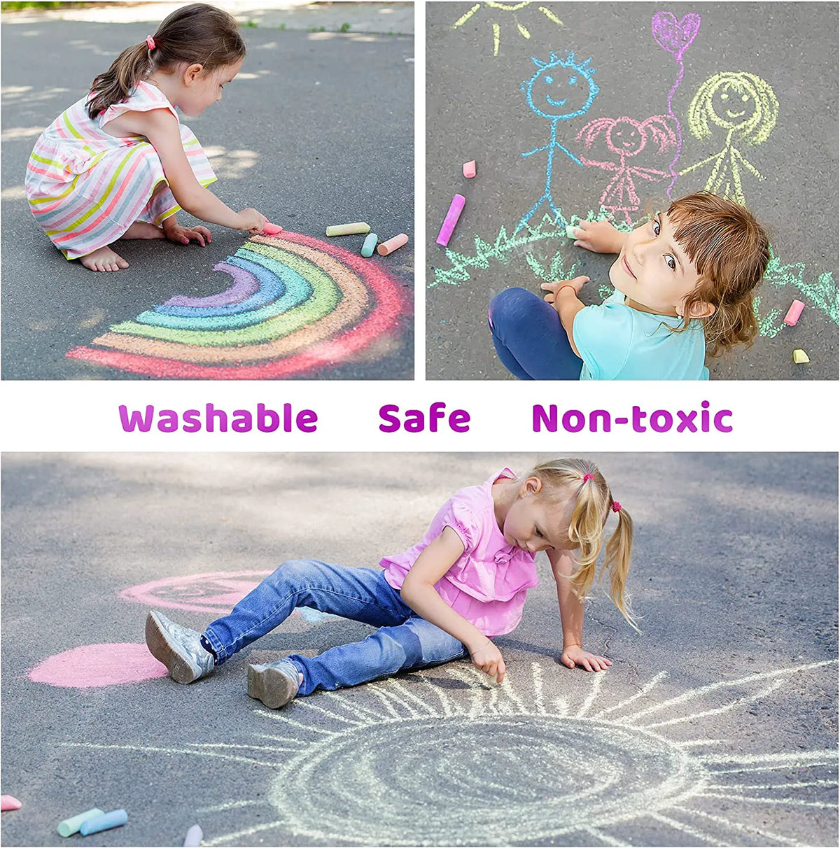 20 Colors Chalk Set - 180 Pieces