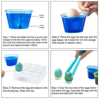 20-Piece DIY Easter Egg Decorating Kit