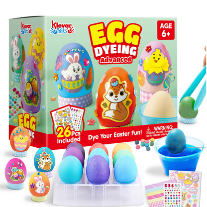 20-Piece DIY Easter Egg Decorating Kit for Kids' Parties and Craft Activities