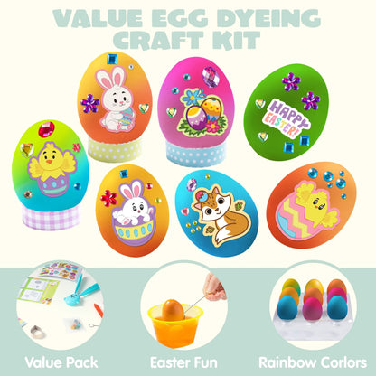 20-Piece DIY Easter Egg Decorating Kit for Kids' Parties and Craft Activities